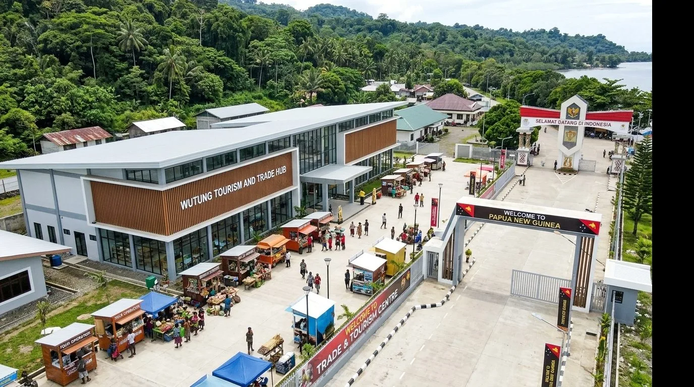 Concept rendering of the Wutung border tourism and trade hub near Indonesia